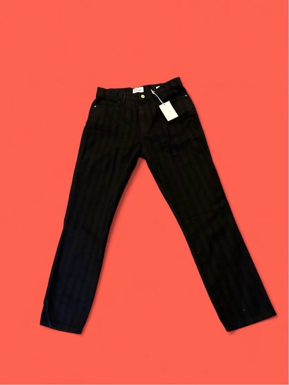 frame straight leg jeans